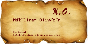 Müllner Olivér névjegykártya